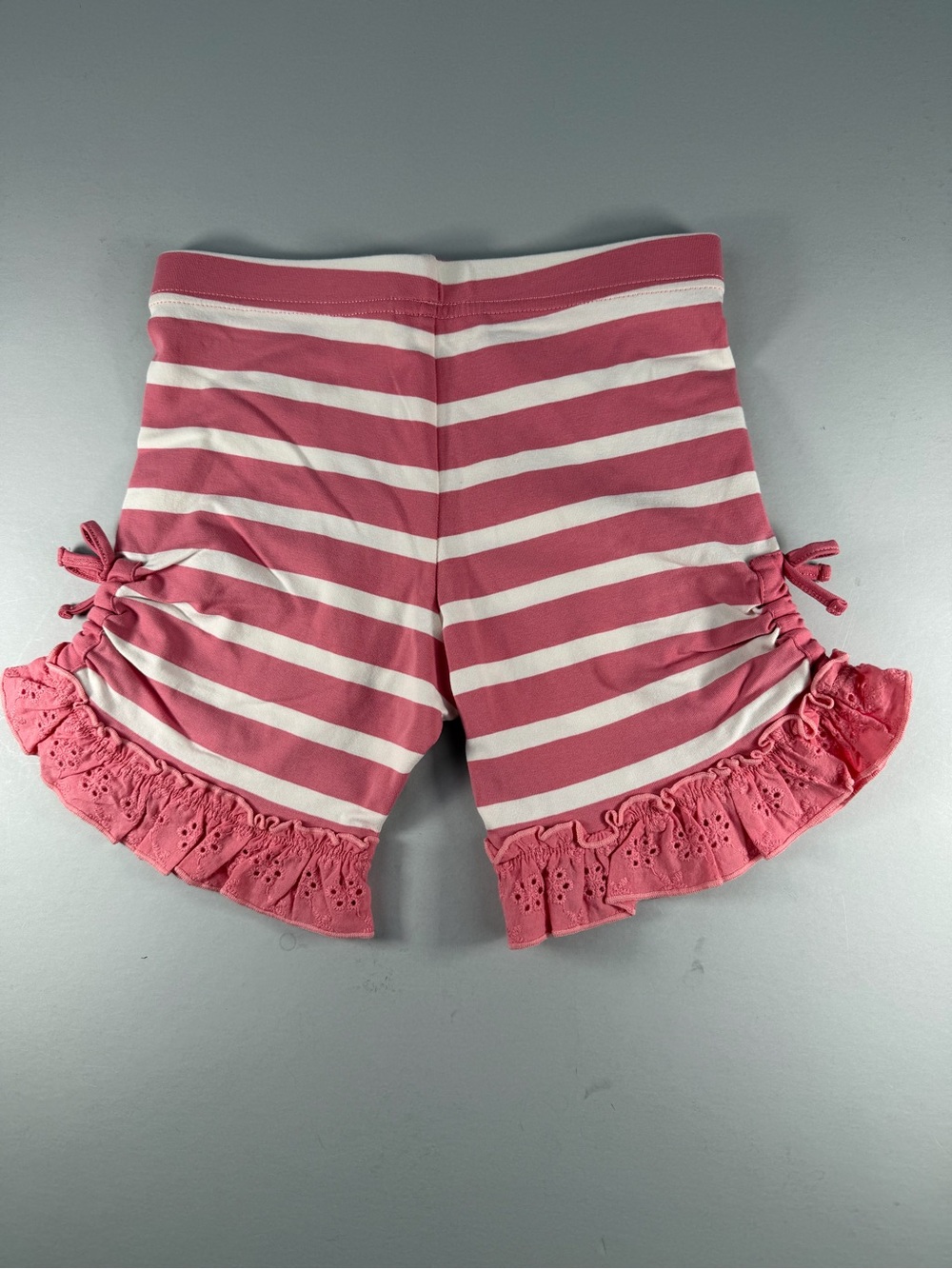 Matilda Jane Bonnie Shorties - Pink & White Striped Girls' Ruffle Shorts